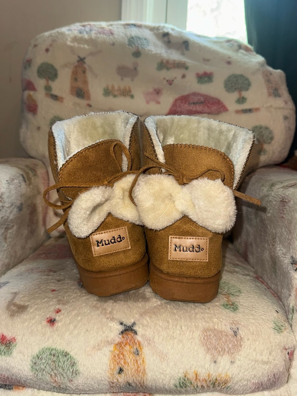 Chestnut Brown Suede Winter Boots